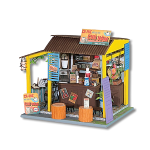 MÔ HÌNH TỰ LẮP RÁP DIY SÀI GÒN THU NHỎ - CÀ PHÊ ĐÁ - AD07