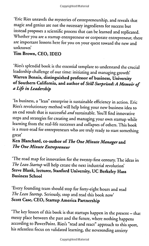 Sách The Lean Startup : How Today 's Entrepreneurs Use Continuous Innovation to Create Radically Successful Businesses (Paperback)
