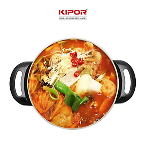 Nồi lẩu điện đa năng KIPOR KP-LD3211 - Lòng nồi chống dính WHITFORD cao cấp, nắp vung thuỷ tinh chịu nhiệt tay cầm chống đổ - Hàng chính hãng