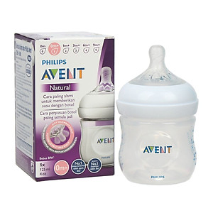 Bình sữa mô phỏng tự nhiên hiệu Philips Avent (125 ml - đơn) cho trẻ từ 0 tháng tuổi 690.13