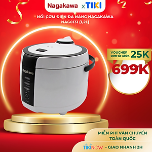 Nồi Cơm Điện Nắp Gài Nagakawa NAG0131 (1.2 Lít) - Hàng Chính Hãng