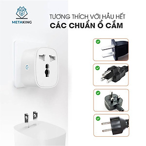 Ổ Cắm Điện Wifi Thông Minh 16A, 3500W - Chức Năng Hẹn Giờ, Điều Khiển Từ Xa, Đo Điện Năng Tiêu Thụ, Google & Alexa