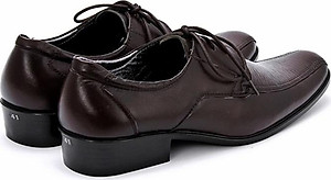 Giày da nam Huy Hoàng da bò màu nâu đỏ HT7112