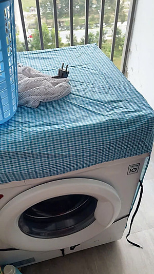 Áo bao máy giặt cửa ngang (trước) cho máy từ 9 - 10kg ,vải dù siêu bền tiện lợi , chống thấm nước , bảo vệ máy giặt dưới mọi thời tiết giao màu ngẫu nhiên