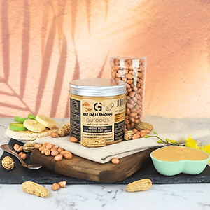 Bơ đậu phộng GUfoods - Không đường, Giàu protein thực vật, Lành mạnh, Eat clean, Healthy, Thuần chay
