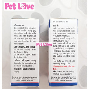 Combo 2 chai nhỏ mắt chó mèo Bio Gentadrop