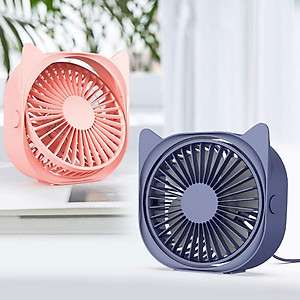 Quạt sạc usb mini để bàn xoay 120 độ - Hàng chính hãng