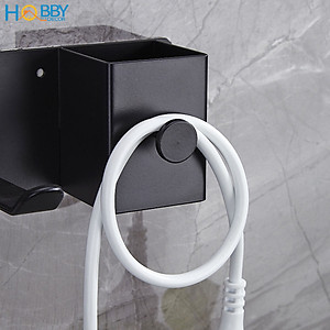 Kệ để máy sấy tóc đa năng inox 304 mẫu dán tường Hobby home decor MS5