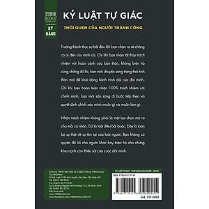 Sách Kỷ Luật Tự Giác - Thói Quen Của Người Thành Công (Tái Bản)