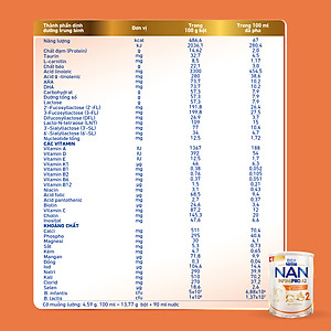 Sữa bột NAN INFINIPRO A2 2 với công thức đầu tiên chứa đạm A2, 6HMO & Lợi khuẩn kép nhập khẩu Thụy Sĩ - Hộp 800g (12 - 24 tháng)