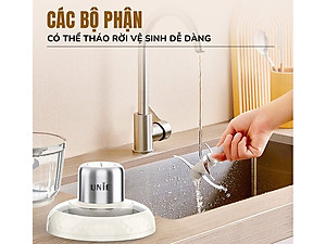 Máy Xay Thịt Đa Năng Unie UM366, 400W, 2 Cối Thủy Tinh, Chế Độ Tự Ngắt An Toàn, Hàng Chính Hãng