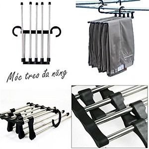 Móc treo quần áo 5 tầng đa năng thông minh, thanh treo đồ 5 tầng tiết kiệm diện tích đồ gia dụng tiện ích - HÀNG CHÍNH HÃNG MINIIN