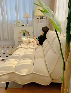 Sofa giường bed bọc nỉ nhung siêu êm ái Juno Sofa giá rẻ hiện đại