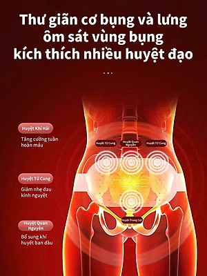 Máy chườm nóng hỗ trợ giảm đau bụng kinh có 3 mức nhiệt, Pin sạc UBS, món quà ý nghĩa tặng người yêu