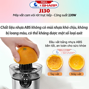 Máy Vắt Cam Sharp EJ-J130-ST - Hàng Chính Hãng