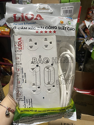Ổ cắm kéo dài LiOA công suất lớn 6 ổ cắm (6SS2.5-2 6SS2.5-3)
