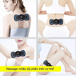 Miếng Massage Xung Điện Cổ Vai Gáy, Bắp Tay, Lưng Bằng Sung Điện đỡ đau Nhức Hiệu Qủa -Máy mat sa thân hình 10 Chế Độ