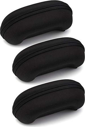 Bộ 3 Hộp Đựng Mắt Kính Có Móc Treo (Màu Đen)