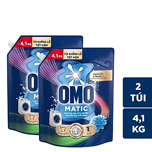 Combo 2 Túi Nước Giặt Omo Matic Bền Đẹp Bền Màu Cho Máy Giặt Cửa Trước 3.6KG