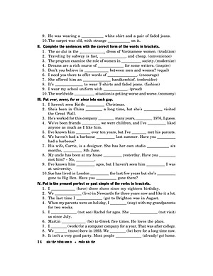 Sách Bài Tập Tiếng Anh 9 - Không Đáp Án (Tái Bản 2020)