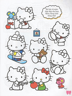 Sách Hello Kitty - Rèn Luyện Khả Năng Quan Sát (Tô Màu)