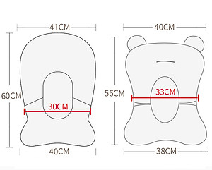 Đệm Tắm Đỡ Lưng Cho Bé Cleverbees Đảm Bảo An Toàn Khi Tắm Chất Liệu Mềm Mại ,  Phù Hợp Khớp Với Tất Cả Các Loại Chậu Tắm - Hàng Chính Hãng