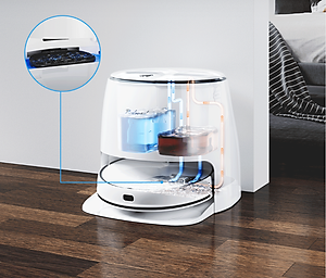 Robot Hút Bụi Lau Nhà Roborock Qrevo C Pro 18.500Pa, Xòe Giẻ Sát Cạnh - Hàng Chính Hãng