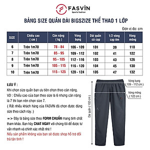 Quần thun thể thao nam Fasvin DT22548.HN vải thun 01 lớp co giãn thoải mái