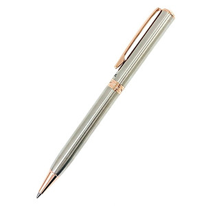 Bút Ký Cao Cấp Pentel B810-PG Ngòi 0.8mm Mực Xanh | Thiết Kế Nắp Vặn Thanh Lịch | Vỏ Bút Mạ Vàng | Nét Viết Trơn Mượt