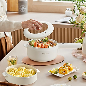 Nồi điện đa năng 1.6L Bear DRG-P16K5 - Điều khiển cảm ứng, 4 chế độ nấu, 5 mức nhiệt độ - Hàng Chính Hãng