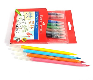 Bút thư pháp CALLIGRAPHY đầu cọ - 12 màu Faber 551512