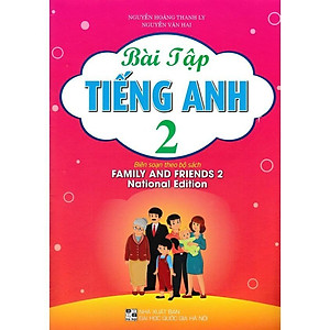Sách - Bài Tập Tiếng Anh Lớp 2 - Bìa Hồng - Biên Soạn Theo Bộ Sách Family & Friends - National Edition - Hồng Ân