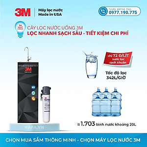 Máy Lọc Nước Nóng Lạnh 3M Full Models Chuẩn Nước Uống Trực Tiếp, Hiệu Suất 100% - Bộ Lọc Nhập Khẩu Mỹ, Hàng Chính Hãng