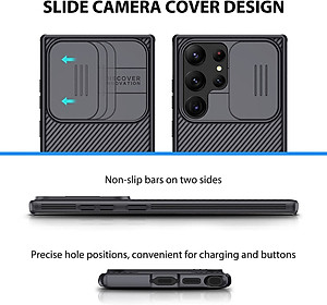 Ốp Lưng Nillkin cho Samsung Galaxy S23 Ultra Với Nắp Trượt Camera bảo vệ , chống shock Nillkin CamShield Pro - Hàng chính hãng