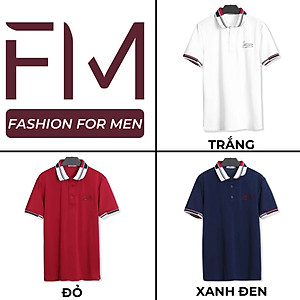 Áo thun polo nam ngắn tay, chất thun vải mềm mịn, thiết kế phần bo tay và cổ áo phối màu độc lạ - FORMEN SHOP - FMPS176