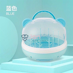 Giá úp bình sữa có nắp đậy hình gấu