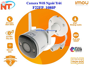 Camera IMOU Bullet 2/2C/2E 2MP ( IPC-F22P), Camera Ngoài Trời, Chống nước IP67, Chuẩn nén H265, Theo dõi chuyển động, Quay Màu ban đêm - Hãng Chính Hãng
