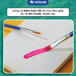 Túi 10 Cọ vẽ Tròn Thiên Long Colokit BRW-C02