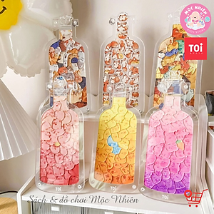 Đồ chơi xếp hình puzzle trong chai Pet in the Botte và Tiệc trà nữ thần bằng Acrylic trong suốt - Hãng TOI WORLD
