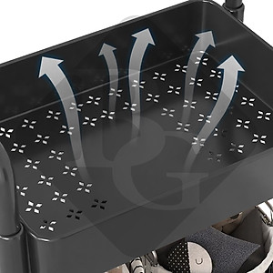 BG Kệ Rổ Nhựa [3521 - 4026 ] Đựng Đồ Đa Năng Cao Cấp,Có Lỗ Thông Thoáng Nhà Bếp, Phòng tắm, Phòng Ngủ Đều Để Được