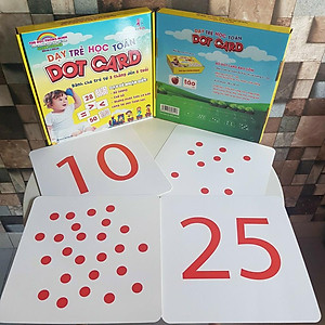 Bộ Thẻ Học Toán Dot Car - Thẻ Dot Card thẻ toán học cho bé 3-6 tháng