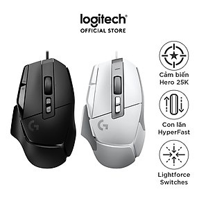 Chuột game có dây Logitech G502 X  – switch LIGHTFORCE hybrid, Cảm biến Hero 25K, 13 nút macro, tương thích Windows/Mac OS - Hàng chính hãng