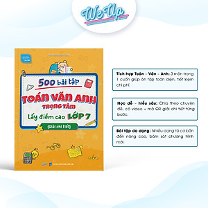 500 bài tập Toán Văn Anh trọng tâm - Lấy điểm cao lớp 7 (Giải chi tiết)
