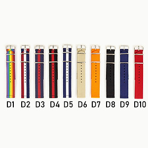 Dây đồng hồ nato vải dù D121 cỡ 18mm; 20mm, 22mm thoải mái đi trời mưa, lắp cho dây đeo đồng hồ dw rolex hublot orient seiko casio