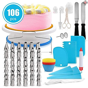 Set 106 Dụng Cụ Trang Trí Bánh Kem Bằng Thép Không Gỉ