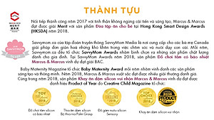 Bàn chải đánh răng silicon cho bé Marcus & Marcus, từ 2 tuổi - Xanh