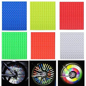 Que Phản Quang Gắn Nan Hoa, Căm Tăm Xe Đạp Trang Trí Bánh Xe Đạp An Toàn Ban Đêm (12 chiếc/75mm) Mai Lee