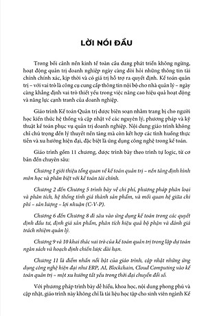 Giáo Trình Kế Toán Quản Trị