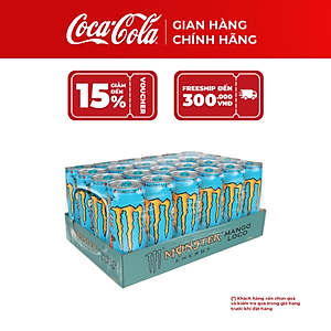 [SALE 15.12] Lốc 24 Lon Monster Energy Mango Loco Vị Xoài 355ml – Nước Tăng Lực Bùng Năng Lượng, Giải Khát
