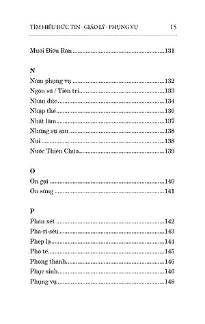 TỪ NGỮ GIẢN LƯỢC – Tìm Hiểu Đức Tin – Giáo Lý – Phụng Vụ